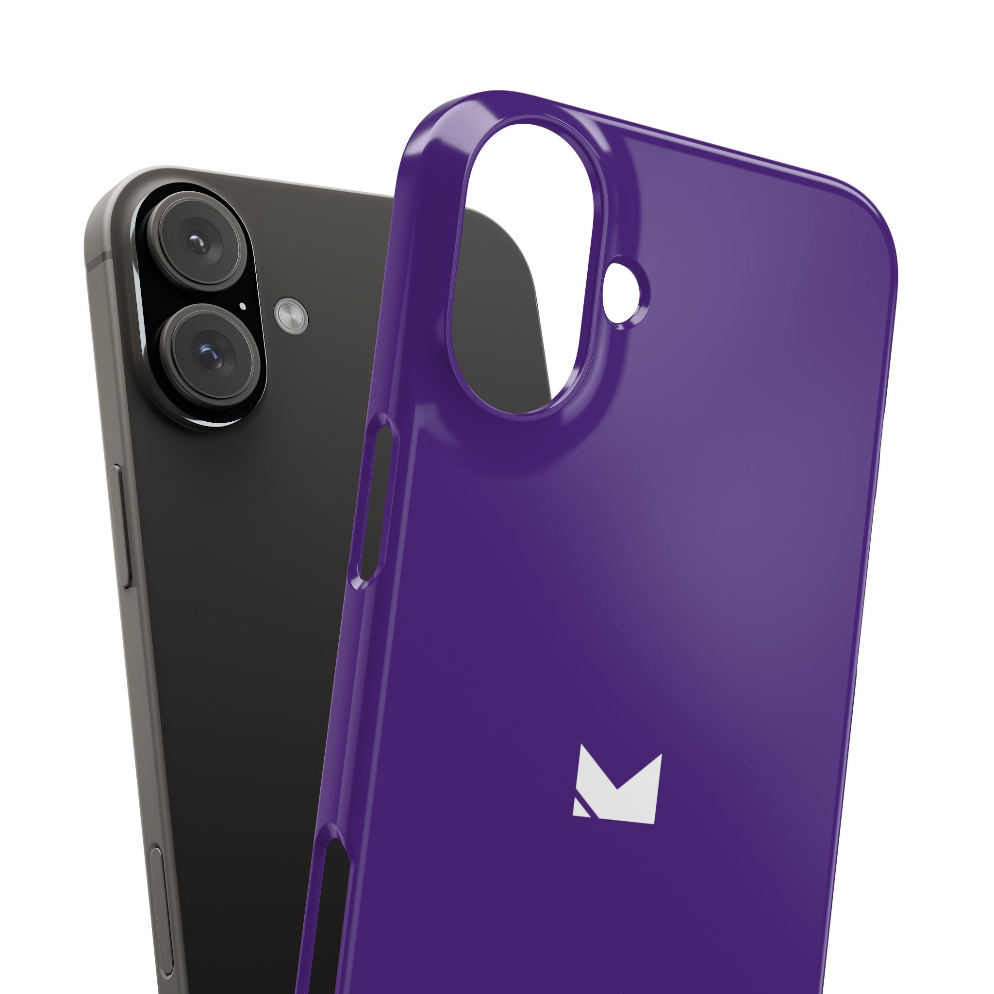 Purple — Slim Matte Protective Phone Case (Compatible with iPhone only)