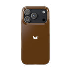 Brown — Slim Matte Protective Phone Case (Compatible with iPhone only)