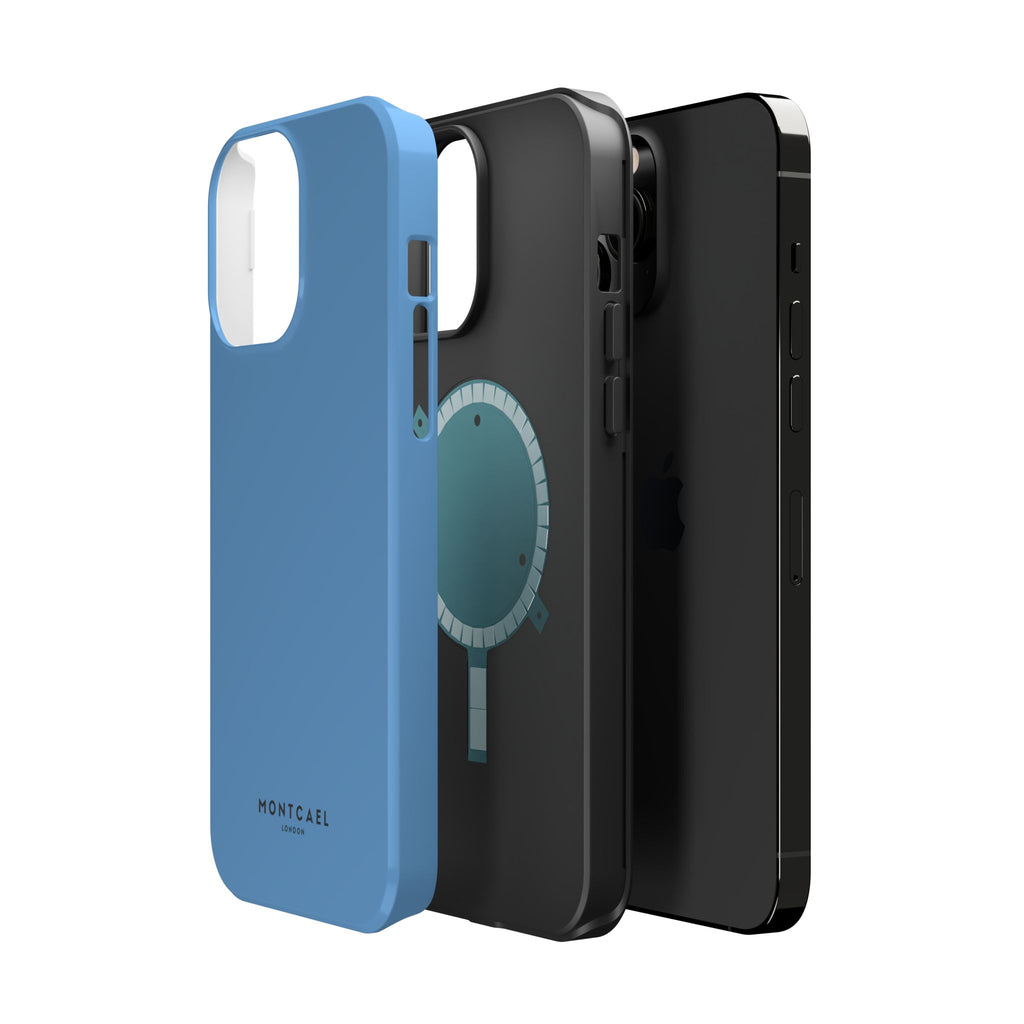 Light Blue — Magnetic Impact-Resistant Phone Case — Slim Shockproof MagSafe-Compatible (Compatible with iPhone and Samsung only)