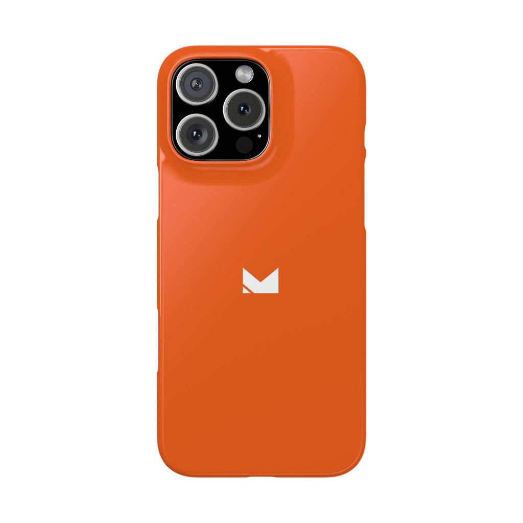 Orange — Slim Matte Protective Phone Case (Compatible with iPhone only)