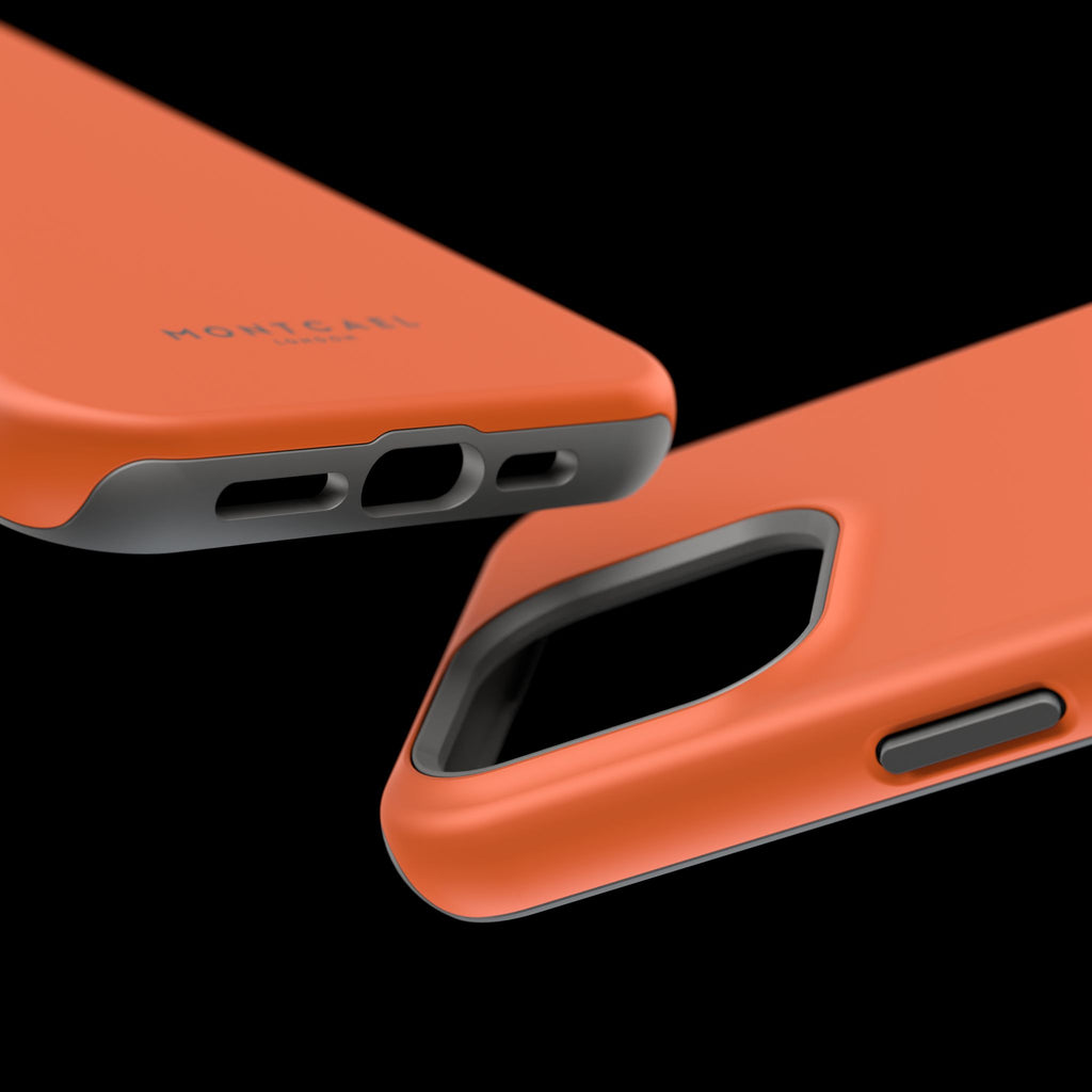 Orange — Magnetic Impact-Resistant Phone Case — Slim Shockproof MagSafe-Compatible (Compatible with iPhone and Samsung only)