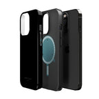 Black — Magnetic Impact-Resistant Phone Case — Slim Shockproof MagSafe-Compatible (Compatible with iPhone and Samsung only)