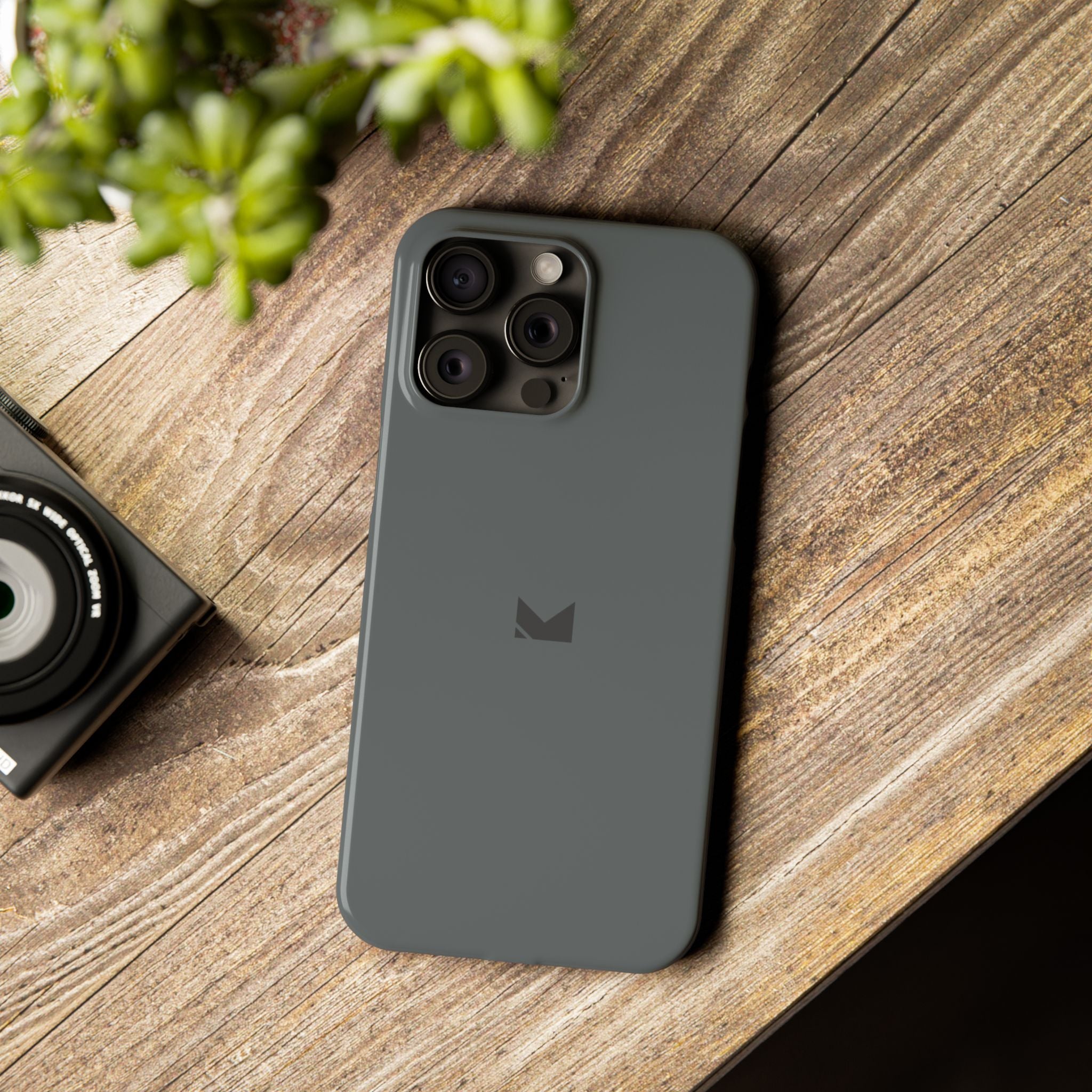 Dark Grey — Slim Matte Protective Phone Case (Compatible with iPhone only)