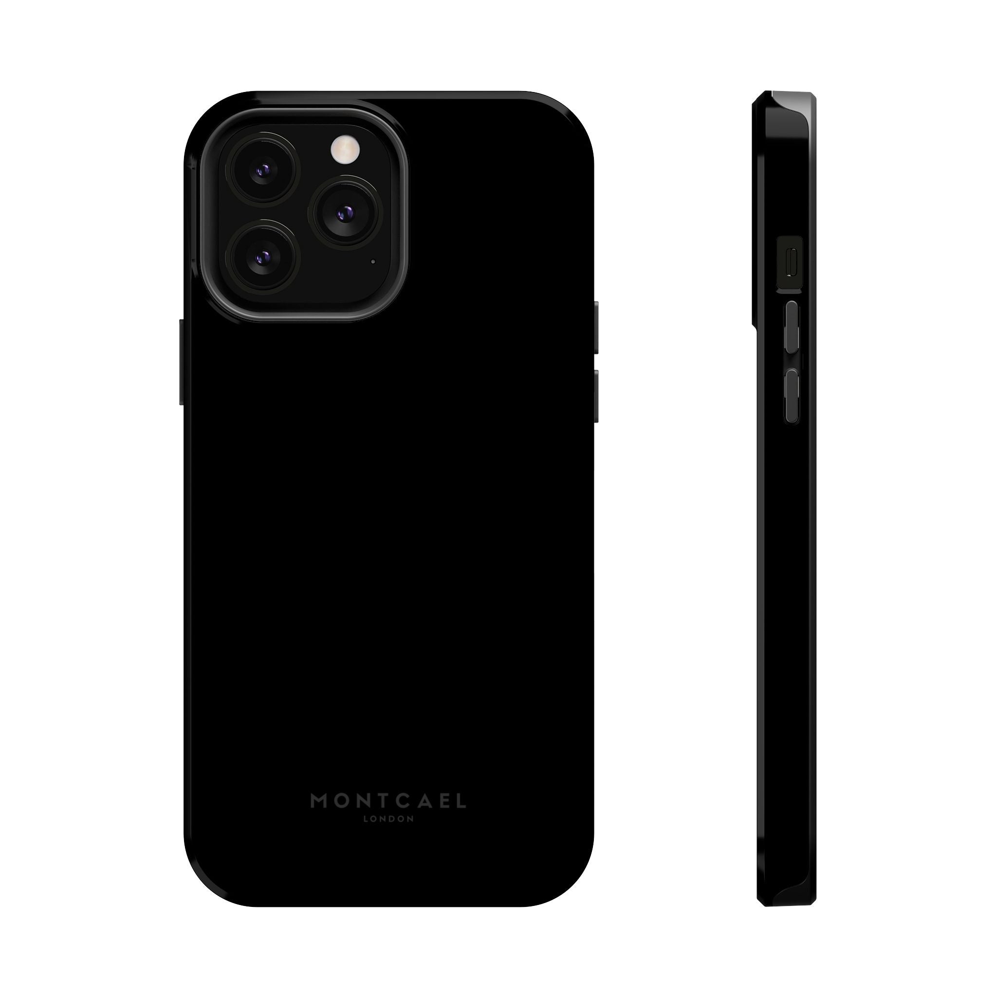 Black — Magnetic Impact-Resistant Phone Case — Slim Shockproof MagSafe-Compatible (Compatible with iPhone and Samsung only)