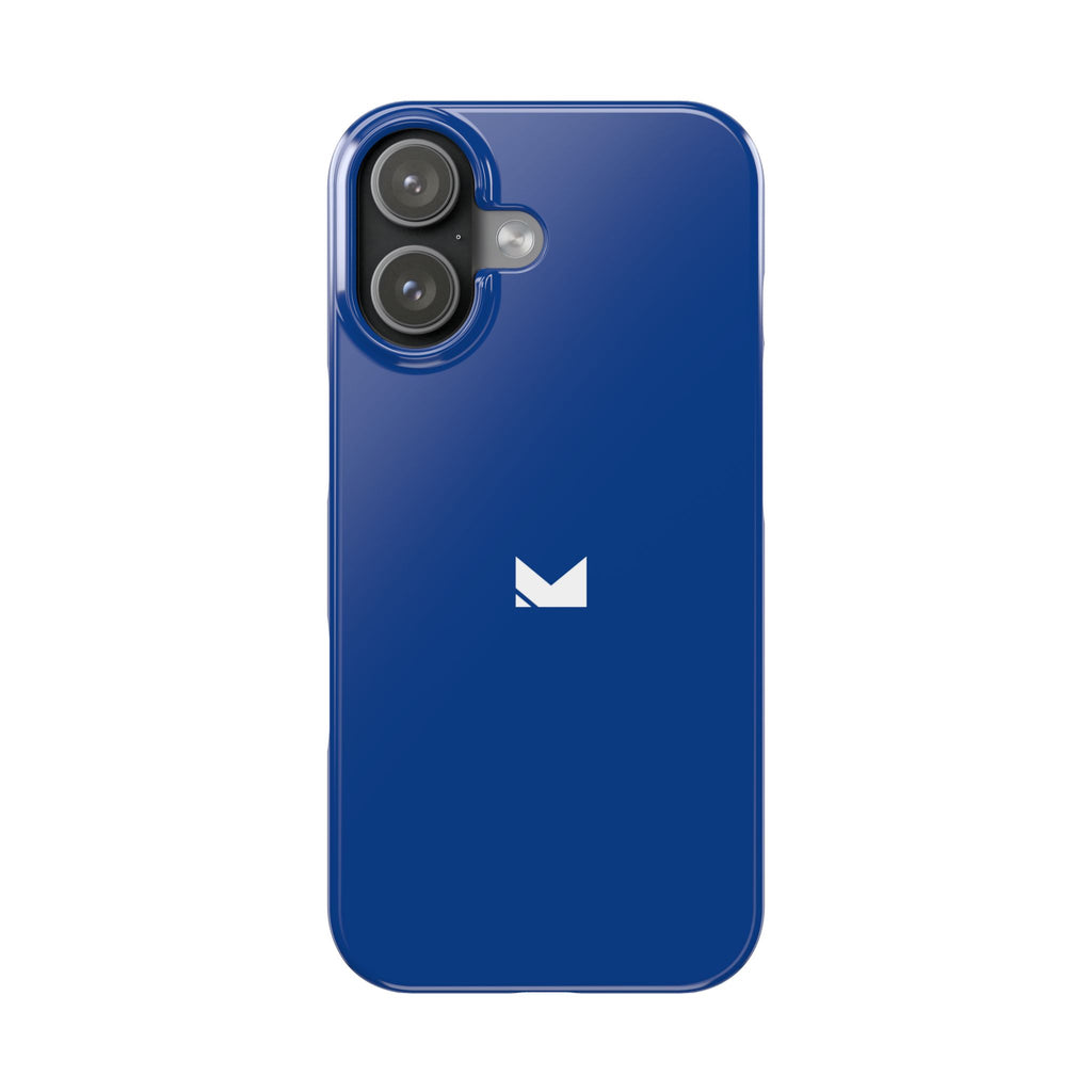 Dark Blue — Slim Matte Protective Phone Case (Compatible with iPhone only)
