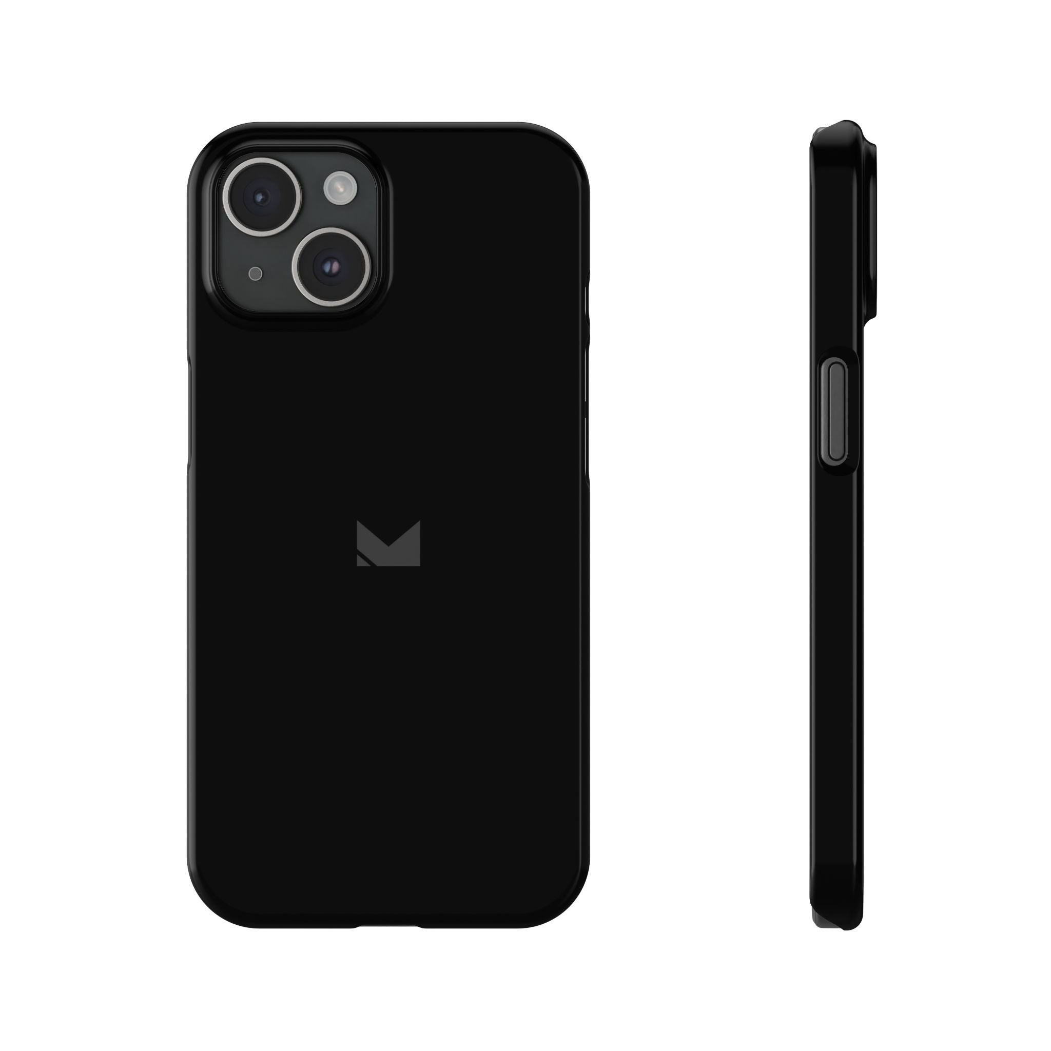 Black — Slim Matte Protective Phone Case (Compatible with iPhone only)