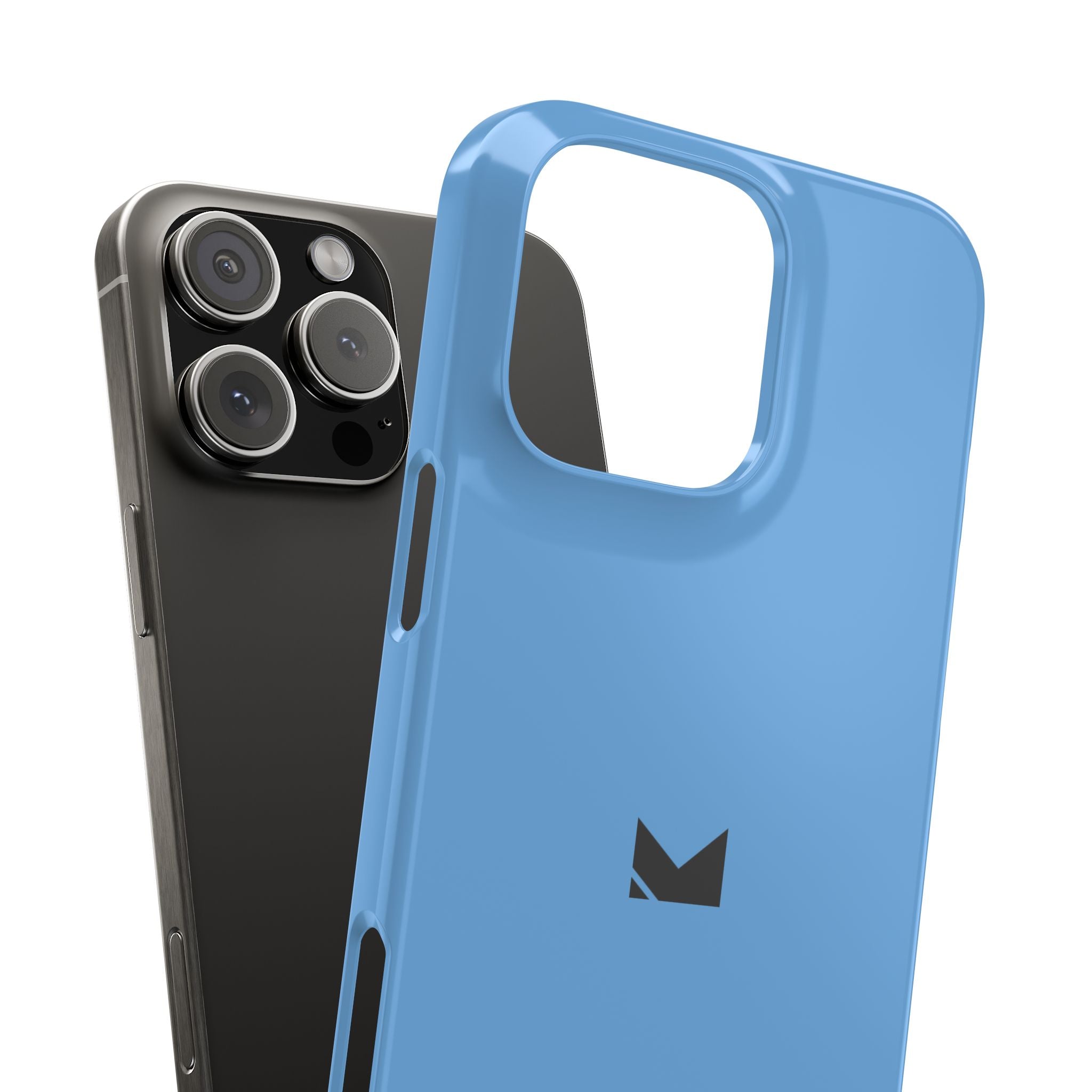 Light Blue — Slim Matte Protective Phone Case (Compatible with iPhone only)