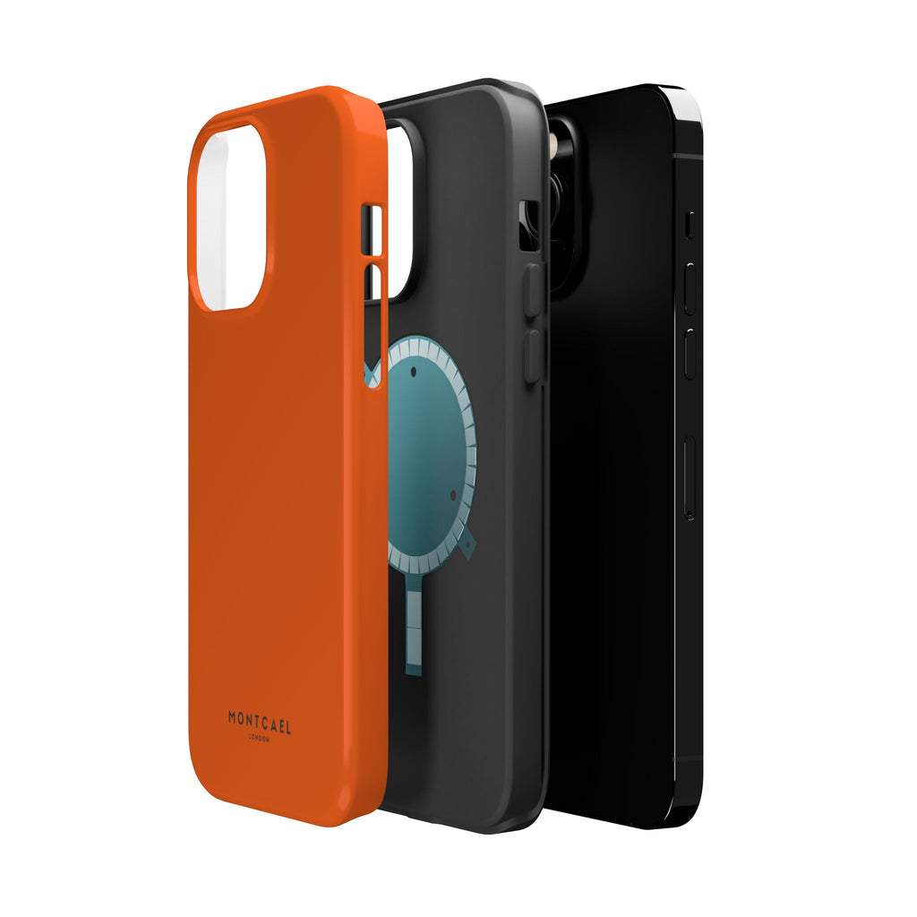Orange — Magnetic Impact-Resistant Phone Case — Slim Shockproof MagSafe-Compatible (Compatible with iPhone and Samsung only)