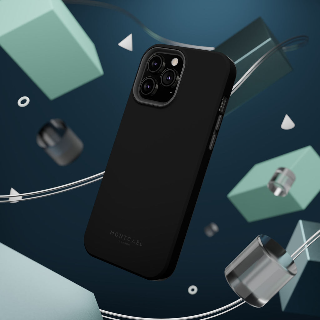 Black — Magnetic Impact-Resistant Phone Case — Slim Shockproof MagSafe-Compatible (Compatible with iPhone and Samsung only)