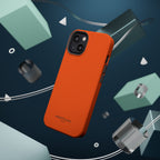 Orange — Magnetic Impact-Resistant Phone Case — Slim Shockproof MagSafe-Compatible (Compatible with iPhone and Samsung only)