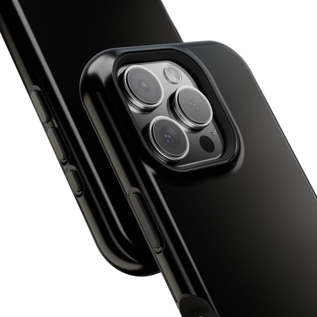 Black — Magnetic Impact-Resistant Phone Case — Slim Shockproof MagSafe-Compatible (Compatible with iPhone and Samsung only)