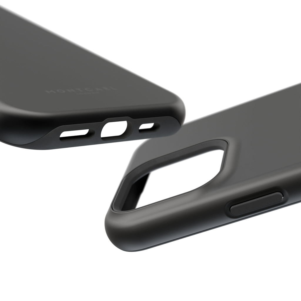 Black — Magnetic Impact-Resistant Phone Case — Slim Shockproof MagSafe-Compatible (Compatible with iPhone and Samsung only)