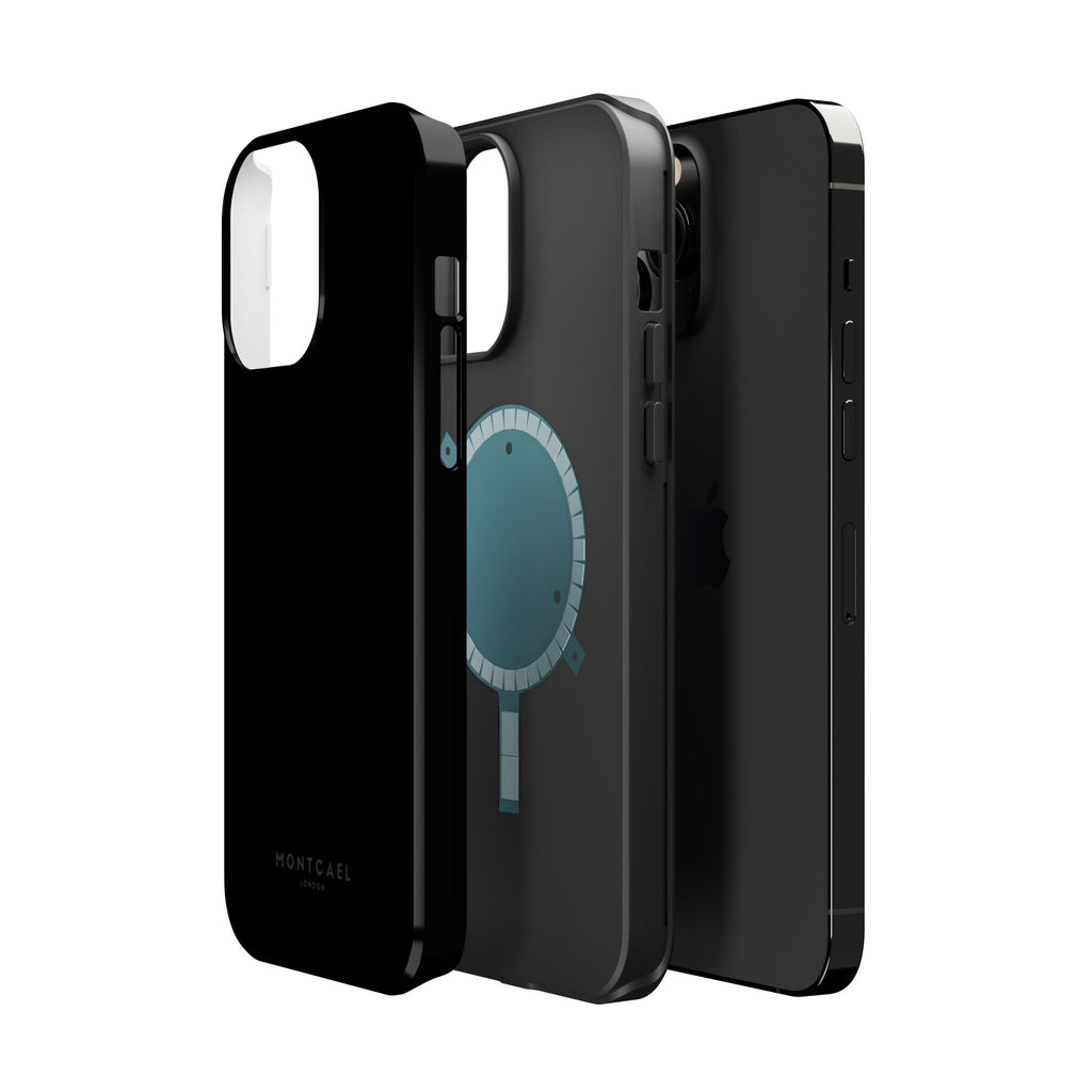 Black — Magnetic Impact-Resistant Phone Case — Slim Shockproof MagSafe-Compatible (Compatible with iPhone and Samsung only)