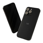 Black — Slim Matte Protective Phone Case (Compatible with iPhone only)