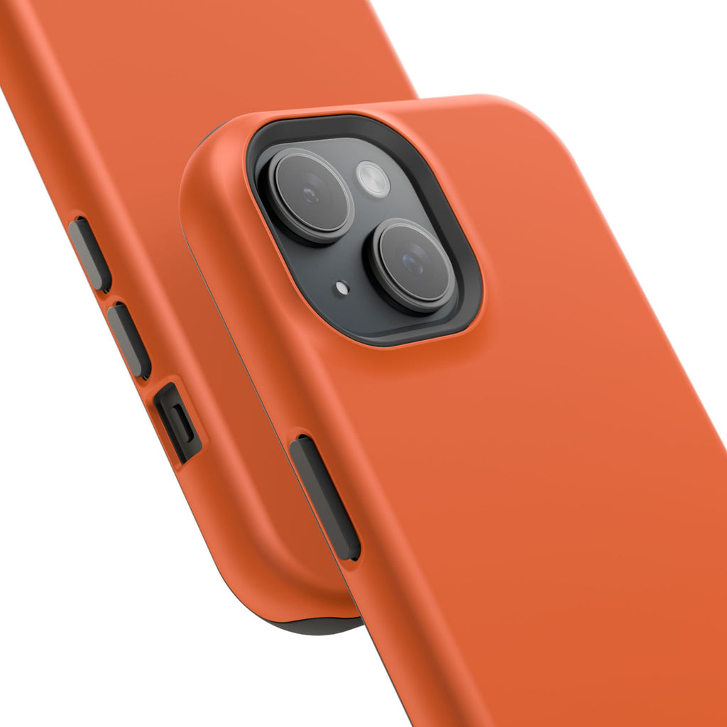 Orange — Magnetic Impact-Resistant Phone Case — Slim Shockproof MagSafe-Compatible (Compatible with iPhone and Samsung only)