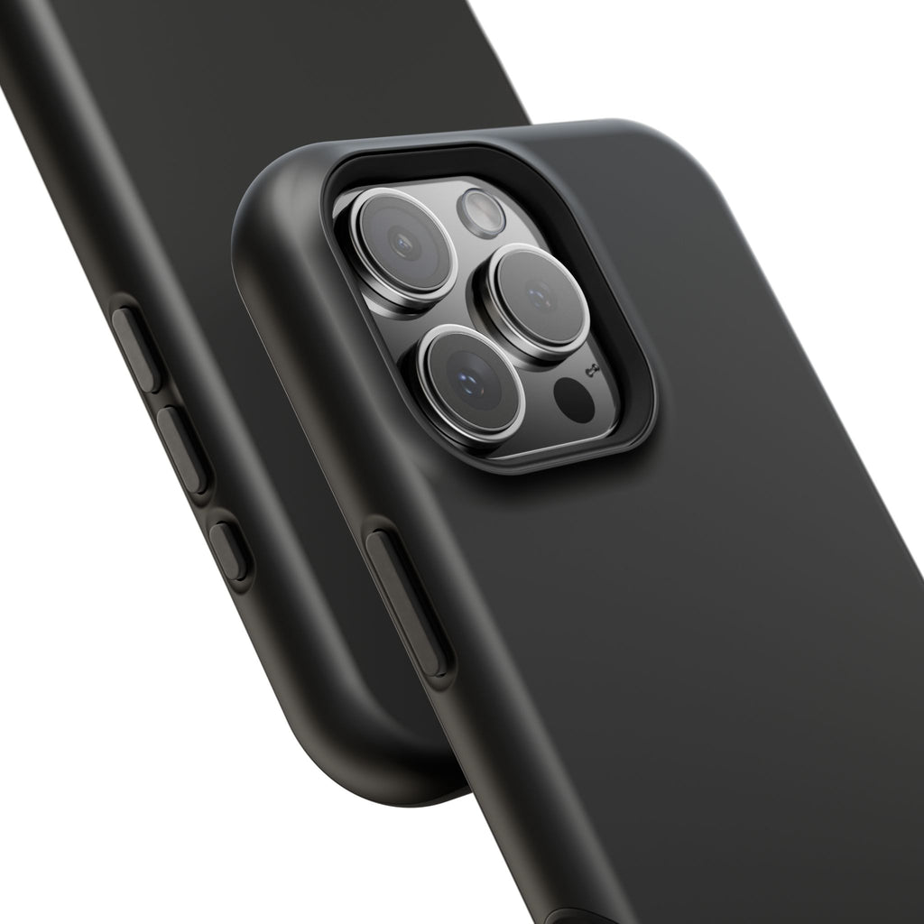 Black — Magnetic Impact-Resistant Phone Case — Slim Shockproof MagSafe-Compatible (Compatible with iPhone and Samsung only)