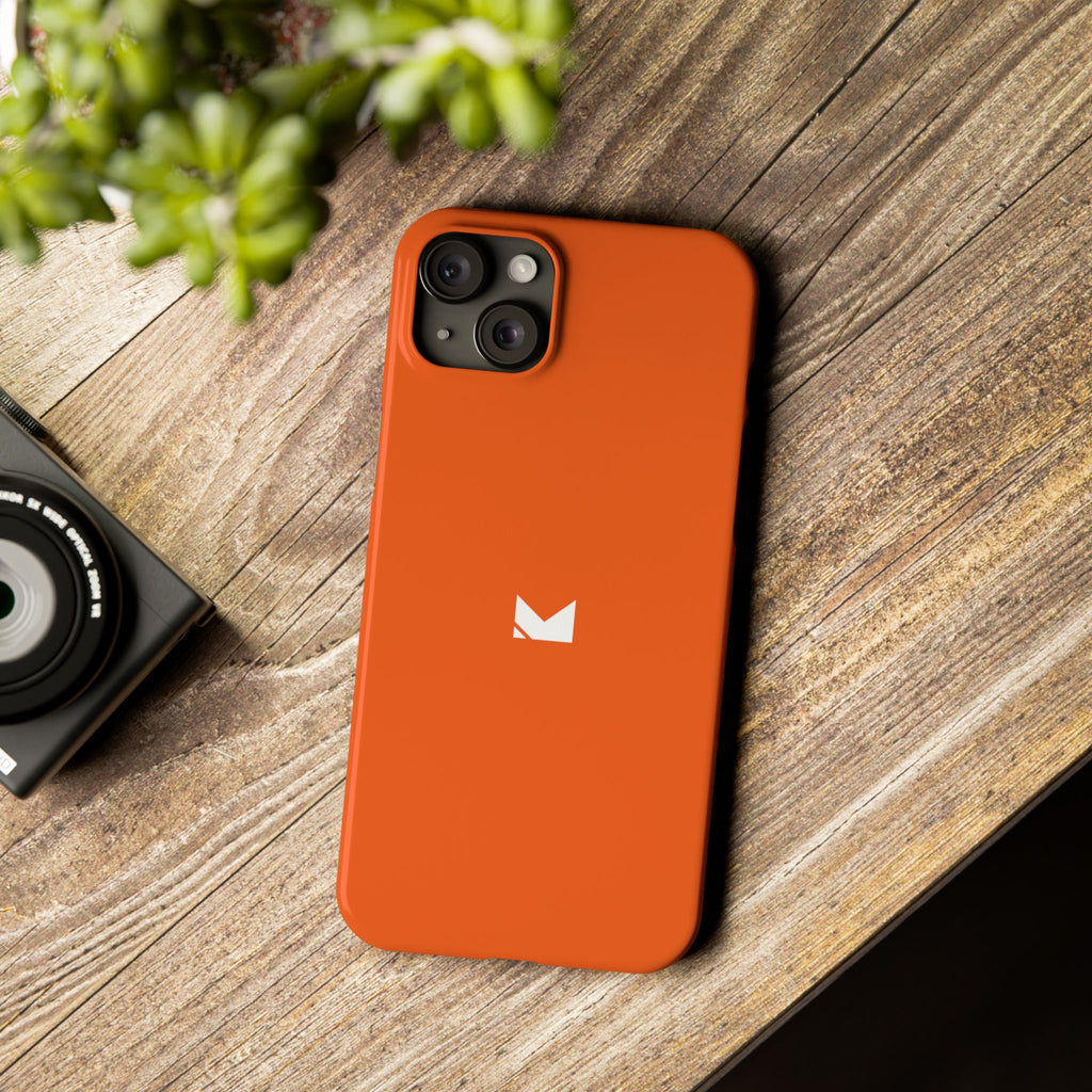 Orange — Slim Matte Protective Phone Case (Compatible with iPhone only)