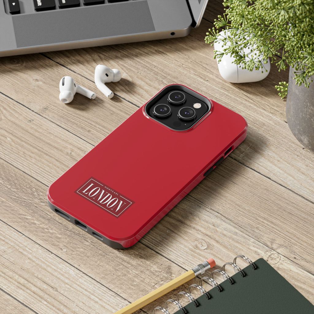 London City Tough Phone Case — Dark Red (Compatible with iPhone and Samsung only)
