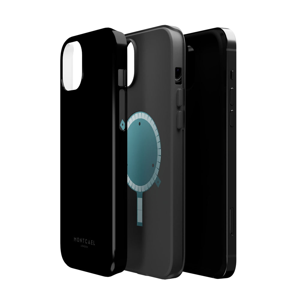 Black — Magnetic Impact-Resistant Phone Case — Slim Shockproof MagSafe-Compatible (Compatible with iPhone and Samsung only)