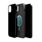 Black — Magnetic Impact-Resistant Phone Case — Slim Shockproof MagSafe-Compatible (Compatible with iPhone and Samsung only)